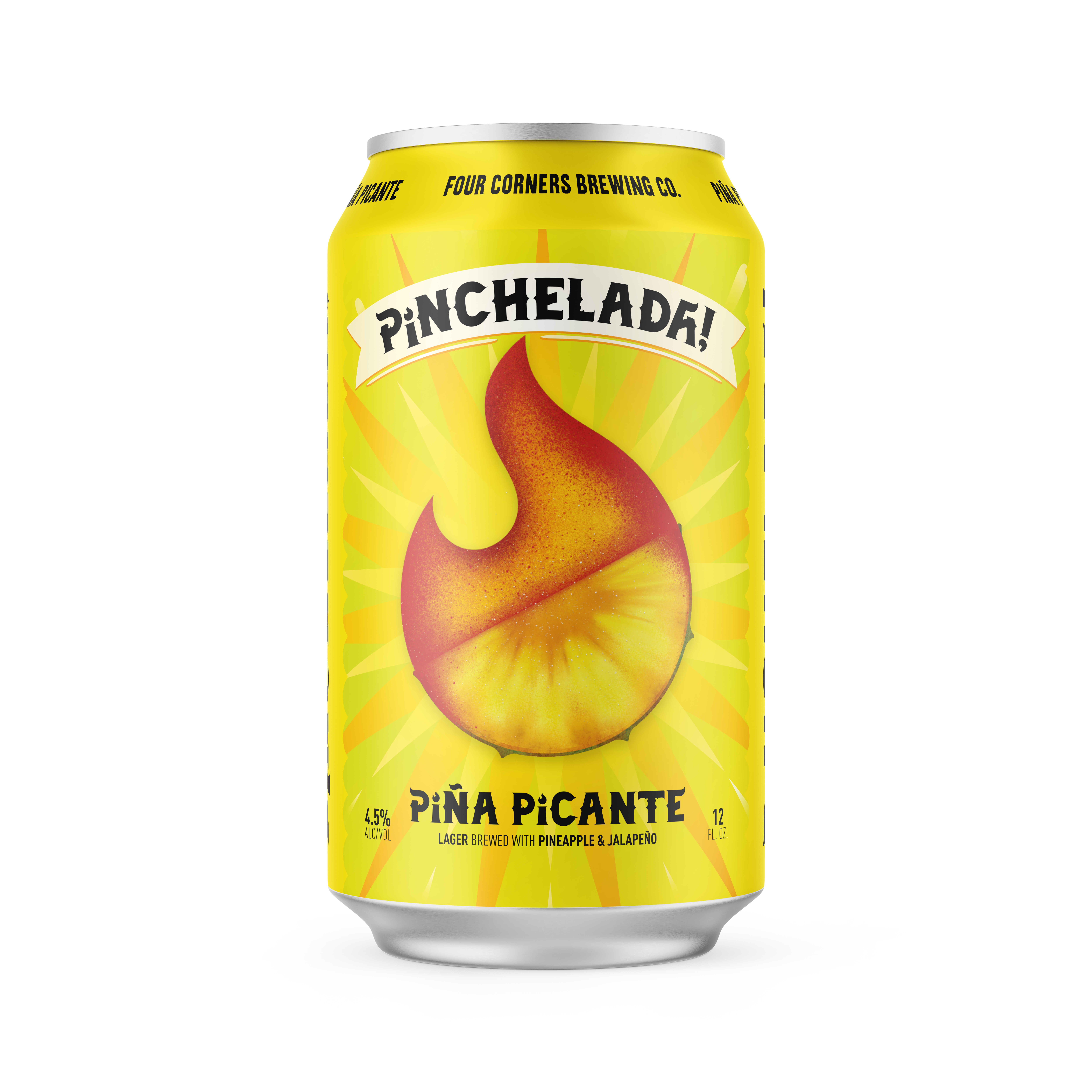 Cheladas are all about refreshment. Pineapple gives this version a burst of flavor without being overly sweet. Chile pepper is subtle and adds a some zest to an already crisp lager base. Enjoy it cold or over ice. A rimmer of chamoy y Tajín is always a welcome touch.