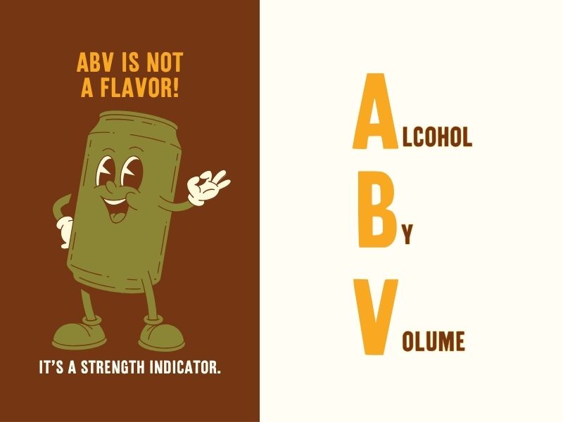 Alcohol By Volume Meaning with a beer can illustration